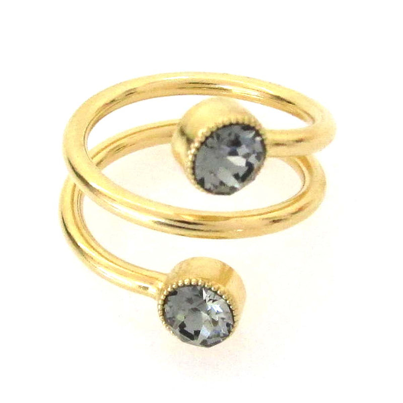 JE Classic Collection Laurel Ring w/ Swarovski Crystal