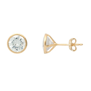 Vermeil "Soli" Studs with CZ