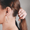 Sterling Silver Lilah Large Curve Earring
