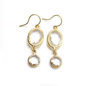 Margo Earring with Double Crystal
