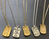 Sterling "Resolutions we can all keep" Dogtags