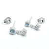 Sterling Silver Gia "Combo" Stud With Swarovski Crystals