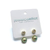 Sterling Silver Audrey Stud and Ear Jacket Sets with Swarovski Crystal