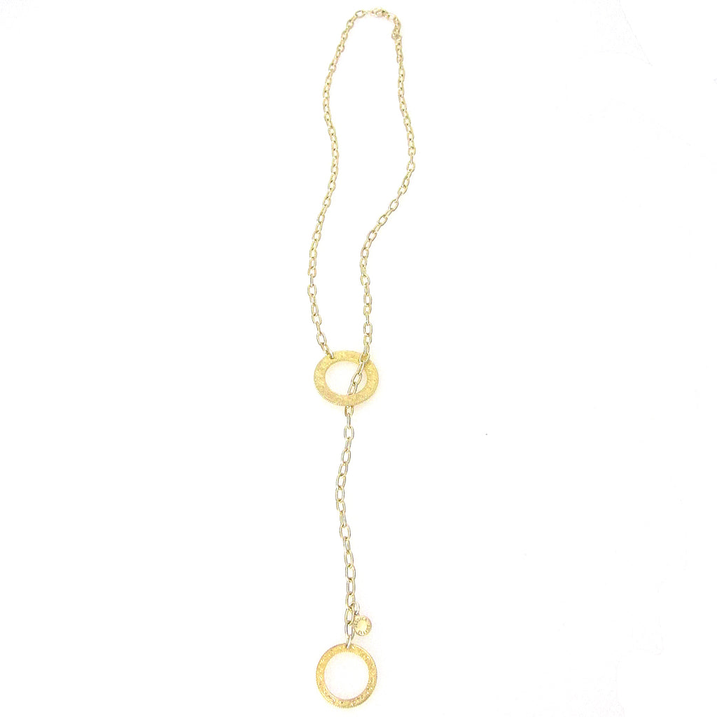 Eternity Circle Pull Through Necklace