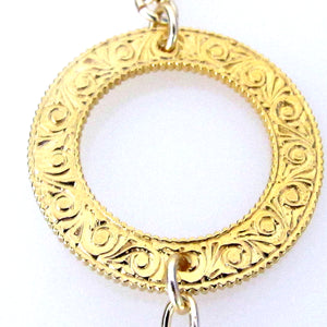Eternity Circle Pull Through Necklace