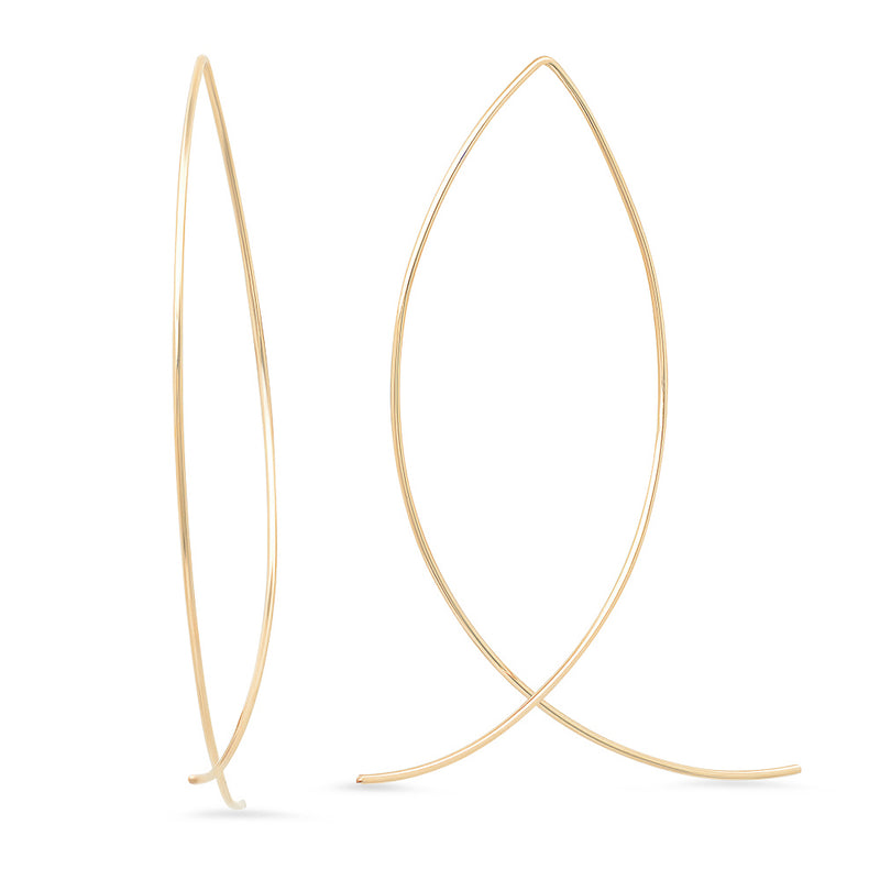 Large Sterling Silver and Gold-Filled Nikki Ear Wires