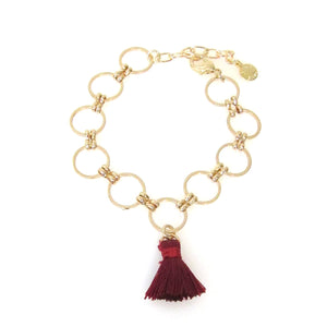 Eclipse Collection Circle Bracelet with Tassel