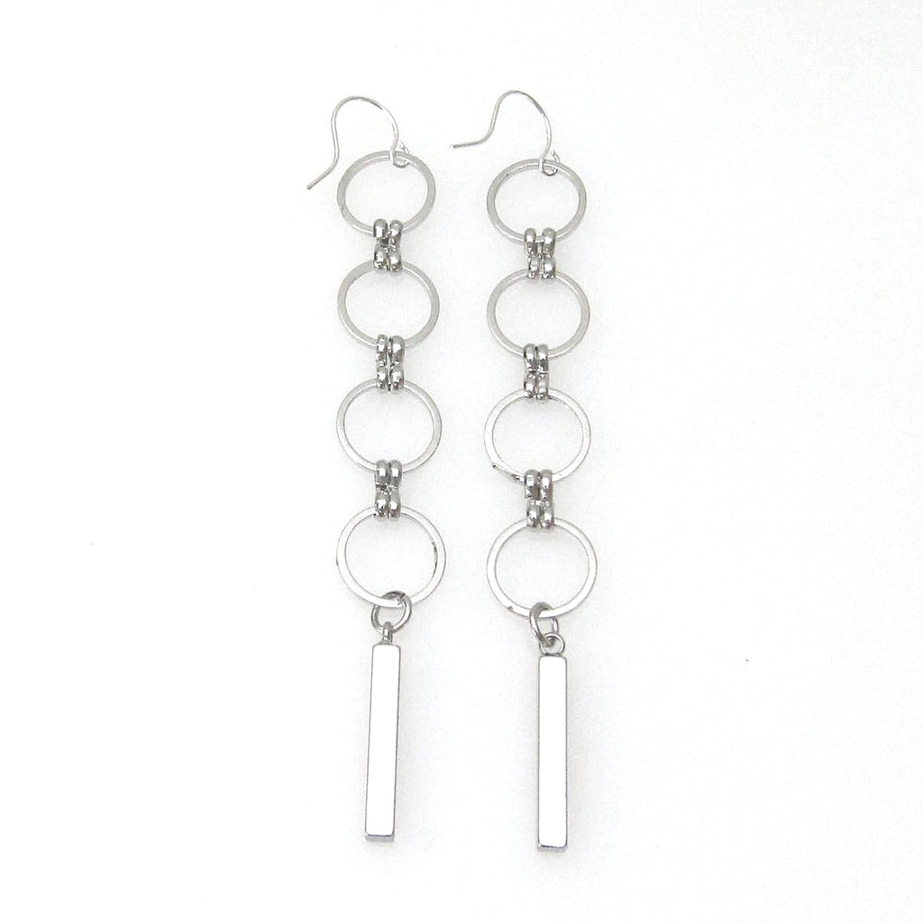Eclipse Collection Circle Earring with Bars
