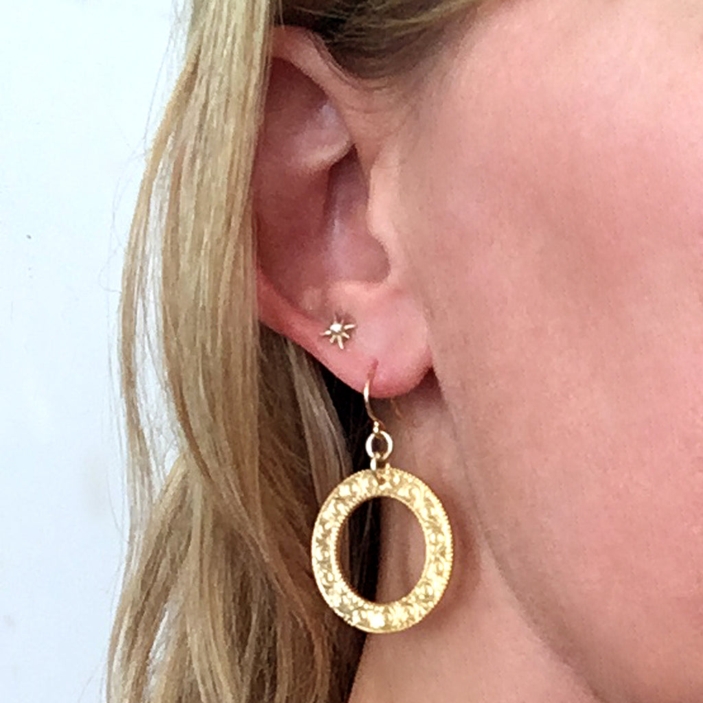 Eternity Circle Large Earrings