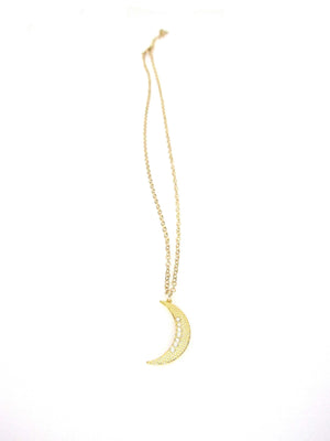 Celestial Collection Large Moon Pendant Necklace
