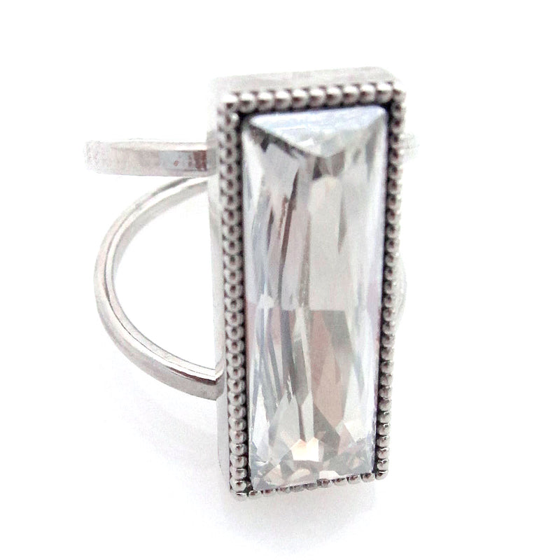 Open Shank Karina Cocktail Ring with Swarovski Crystal