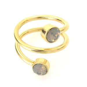JE Classic Collection Laurel Ring w/ Swarovski Crystal