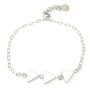 "Nina" Slider Bracelet with Triple Triangles