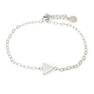 "Nina" Slider Bracelet with Small Triangle