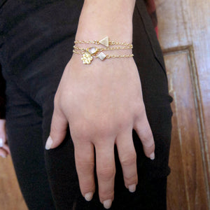 "Nina" Slider Bracelet with Charm