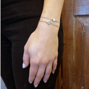 "Nina" Slider Bracelet with Small Diamond