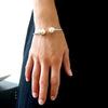 "Laney" Swarovski Pearl Wire Bracelet